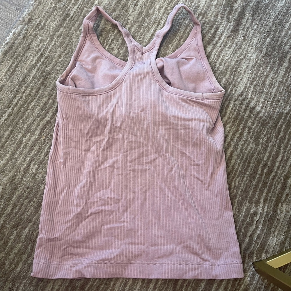 Lululemon ebb to street crop tank size 6